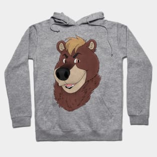 Anthro bear face Hoodie